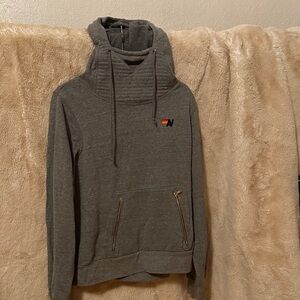 Aviator Nation Gray Turtleneck Sweater